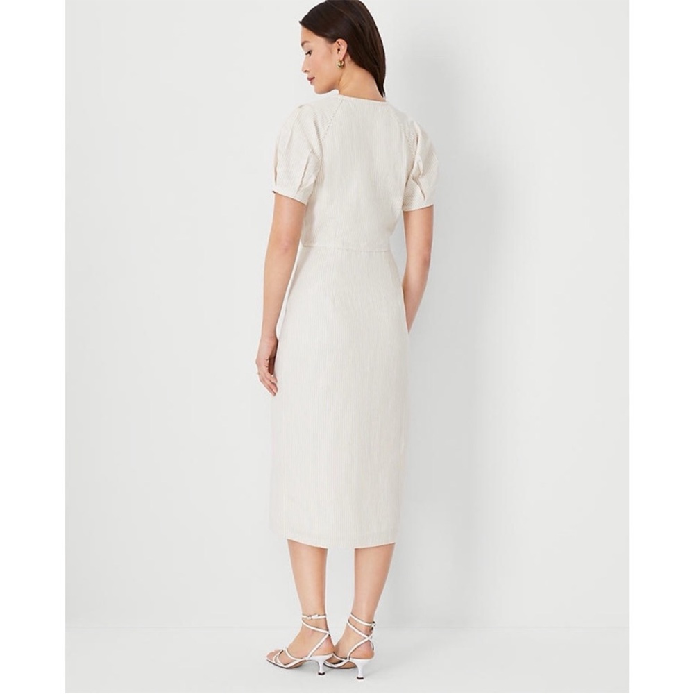 Ann Taylor Button Down Midi Dress - Picture 3 of 9